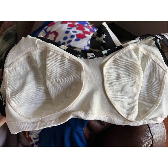 Vintage 1960s 1970s Swimsuit Bathing Suit Mod MCM Psychedelic Striped Bikini - Picture 4 of 7